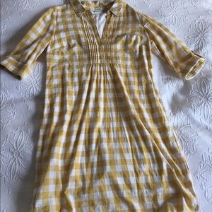 Yellow Gingham Boden Dress